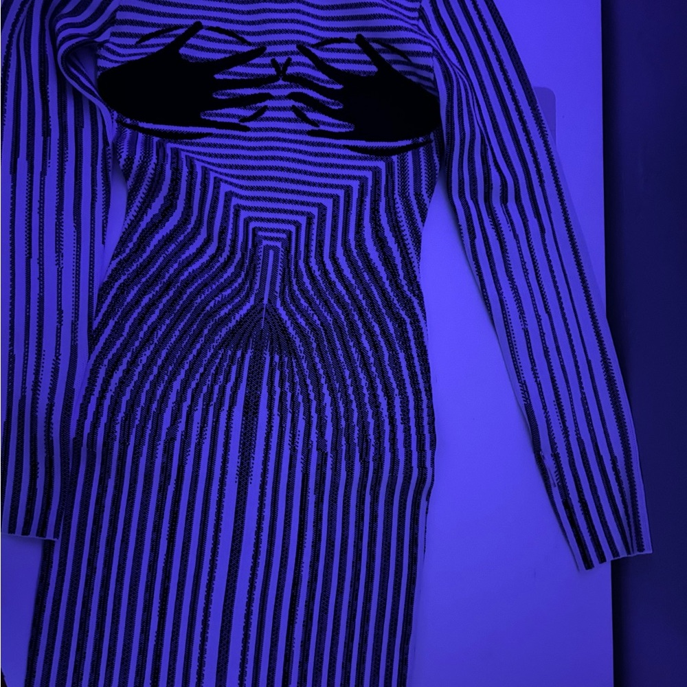 Striped Optical Illusion Dress